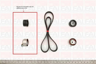 FAI AUTOPARTS tbk435 -  Комплект ремня ГРМ
